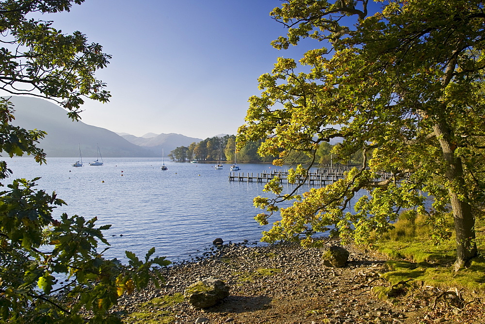 Shoreline of Lake Ullswater, Lake District, England, United Kingdom