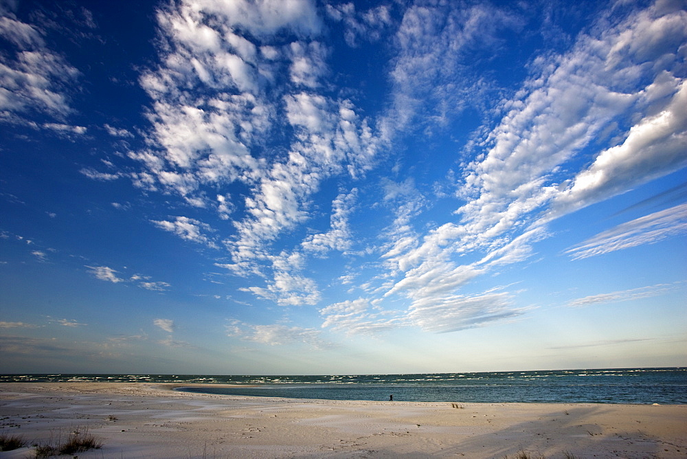 Idyllic shoreline and sandy beach at Anna Maria Island, Florida, United States of America