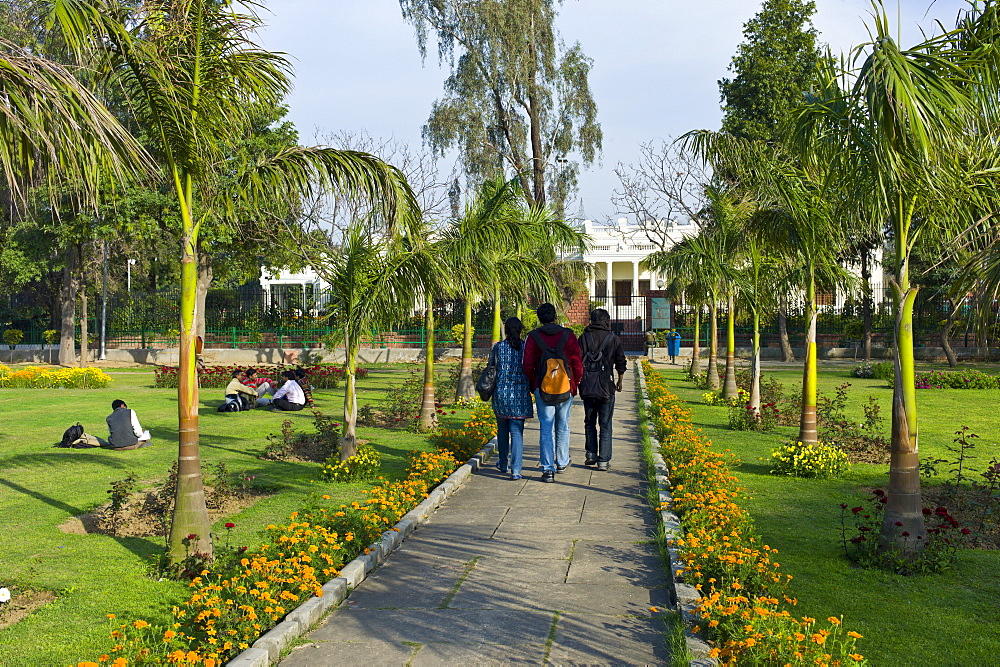 Indian students at Delhi University in former Viceroy's Residence, New Delhi, India