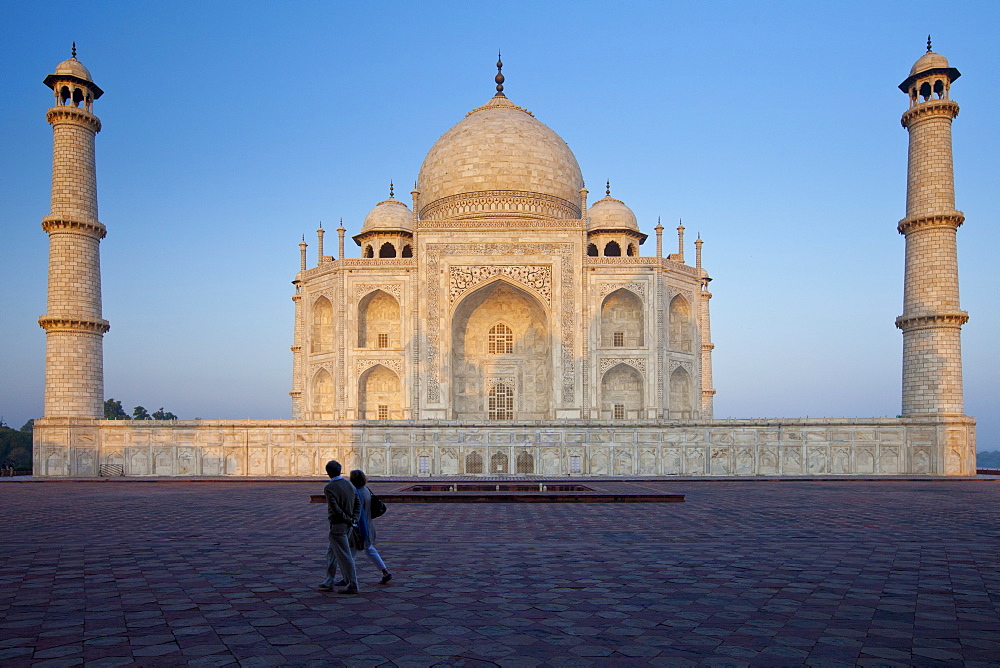 The Taj Mahal mausoleum eastern view (viewed from Taj Mahal Mosque), Uttar Pradesh, India