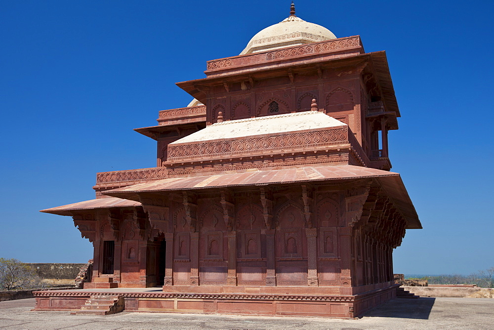 Fatehpur Sikri 17th Century historic palace and city of the Mughals, UNESCO World Heritage Site at Agra, Northern India