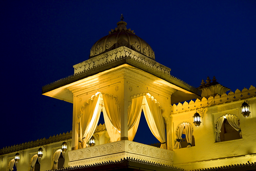 Jagmandir Island Palace part of The City Palace Complex owned by 76th Maharana of Mewar, His Highness, Shreeji Arvind Singh Mewar of Udaipur, Rajasthan, India