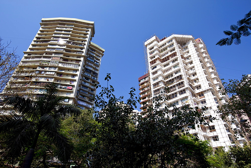 High rise development at Cuffe Parade in South Mumbai, India, where  the thriving Indian economy is evident