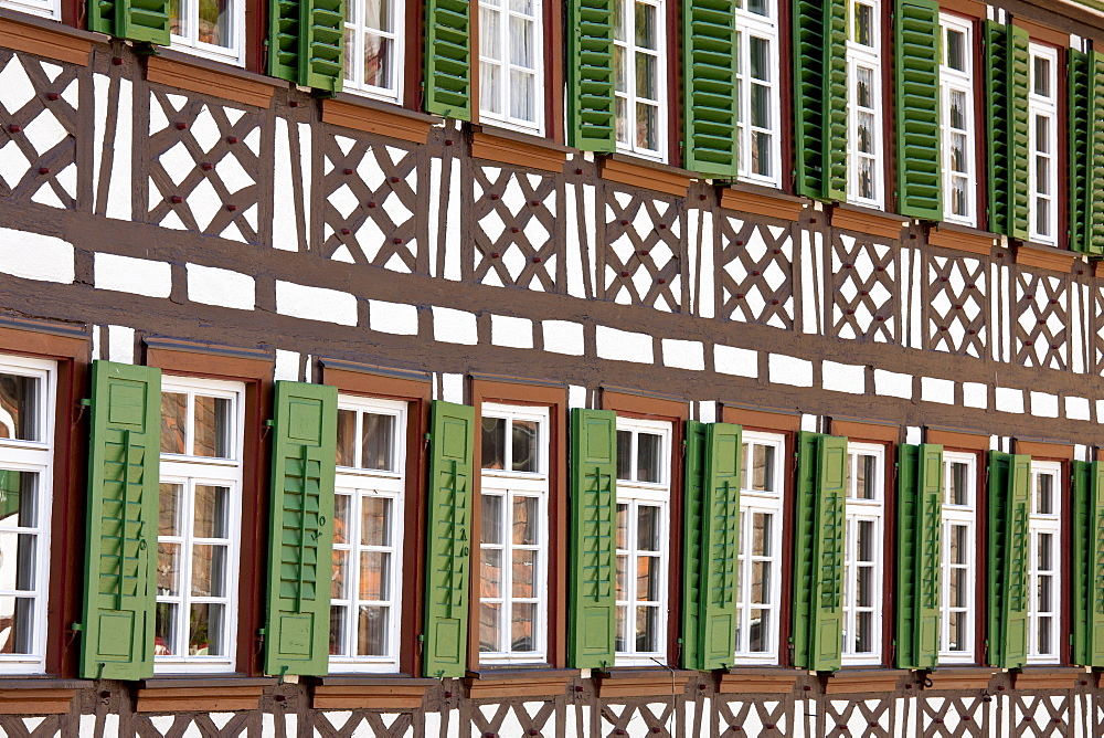 Timber-framed Guesthouse Sonne in Schiltach in the Bavarian Alps, Germany