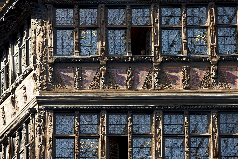 Kammerzell House, 15th & 16th Century medieval building in Cathedral Square at Strasbourg, Alsace, France