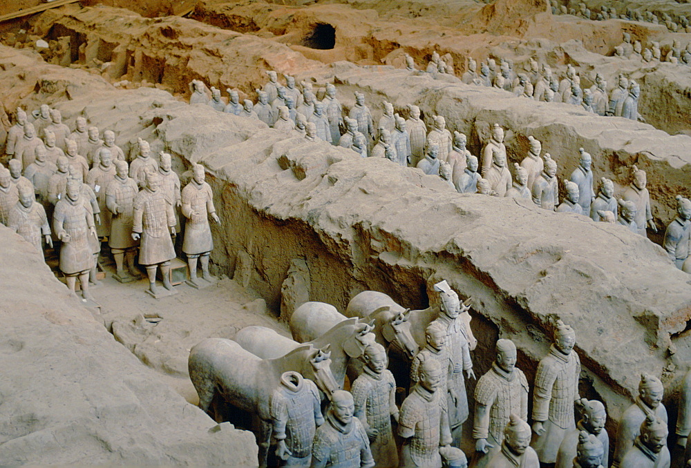 Terracotta Army Warriors in Xian, China