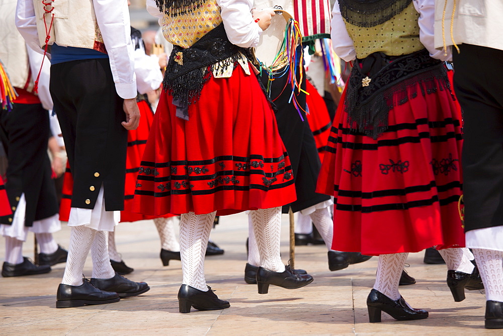 Traditional fiesta at Villaviciosa in Asturias, Northern Spain