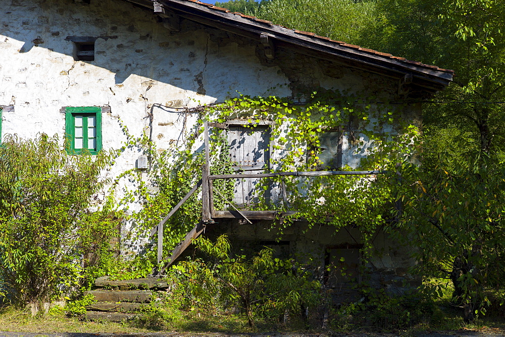 Traditional Basque architecture in the Biskaia Basque region of Northern Spain