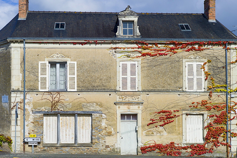 Traditional French house at Chemire-Sur-Sarthe, France