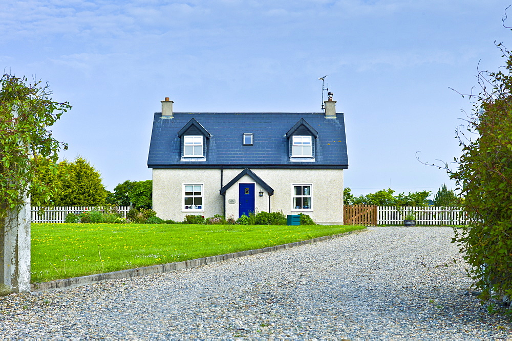 Newly built bungalow near Kilmore on south coast of Ireland. EU funds led to 'Celtic tiger' investment in the Republic