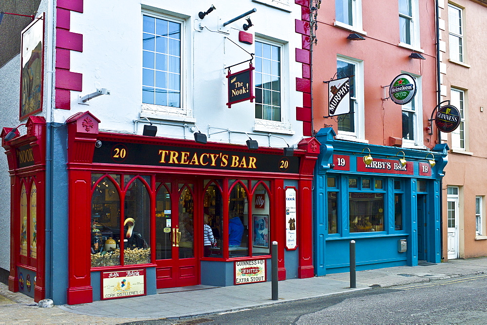 Treacy's Bar and Kirby's Bar in Youghal, popular tourist town in County Cork, Ireland