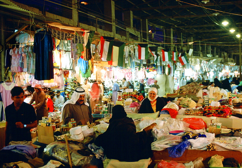 People shopping in the Souk, Kuwait City, Kuwait.