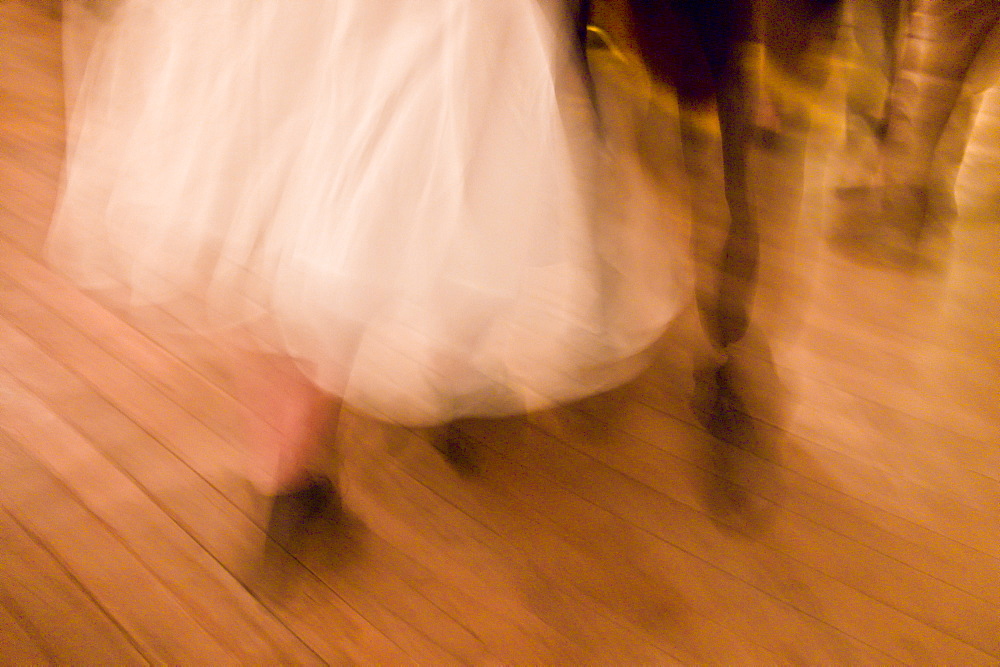 Traditional Irish set dancing at a Ceilidh at Vaughan's Bar in Kilfenora, County Clare, West of Ireland