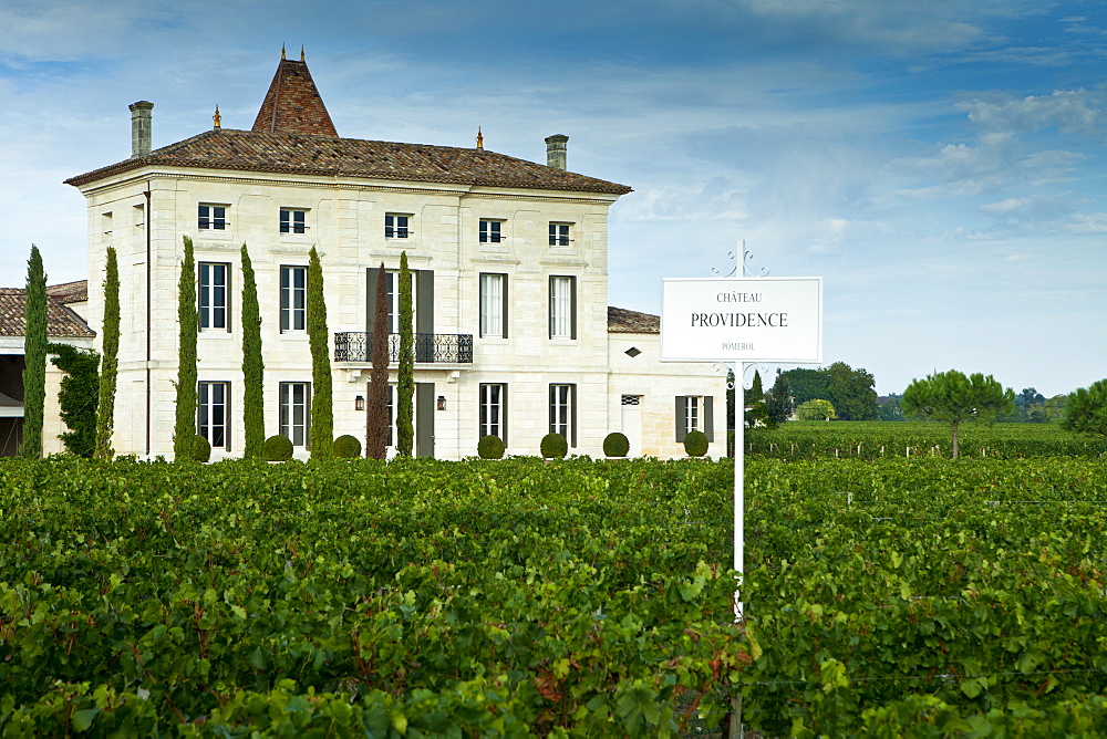 Chateau Providence at Pomerol in the Bordeaux wine region of France