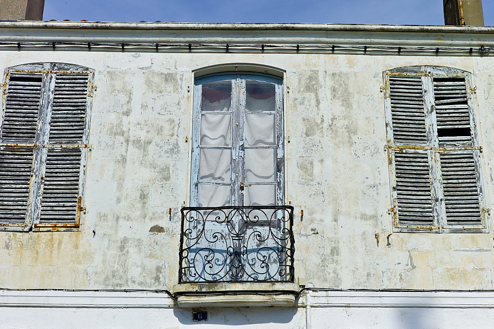 Traditional French architecture at St Martin de Re,  Ile de Re, France