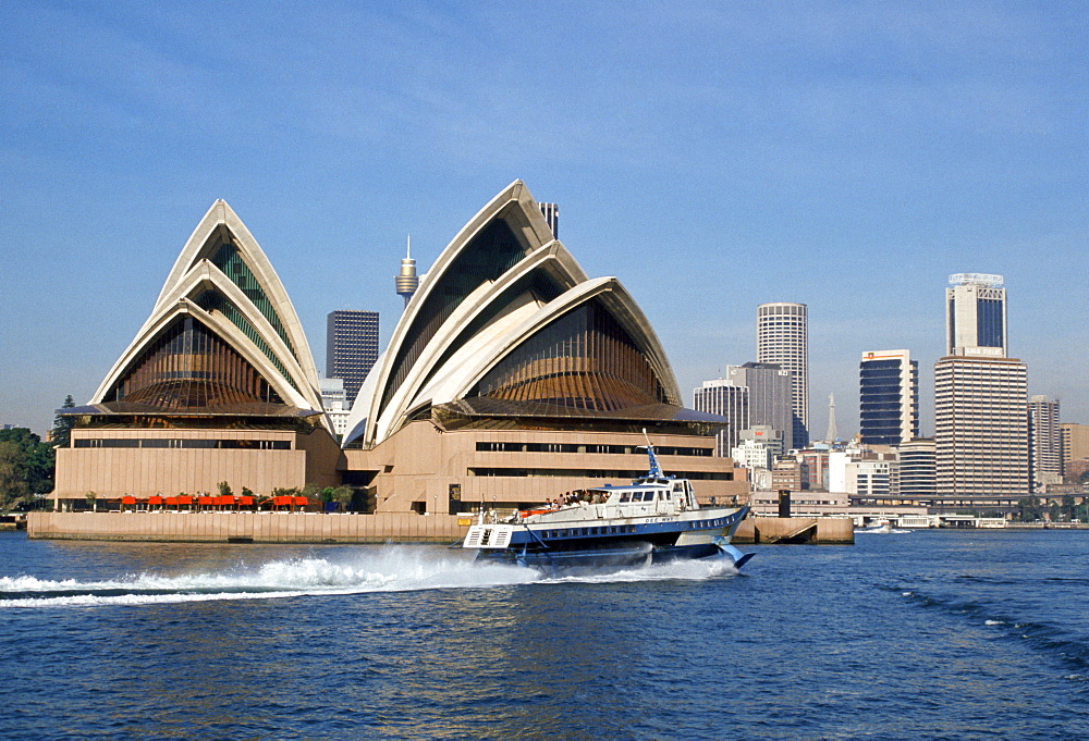 Sydney Opera House and city, Sydney, Australia