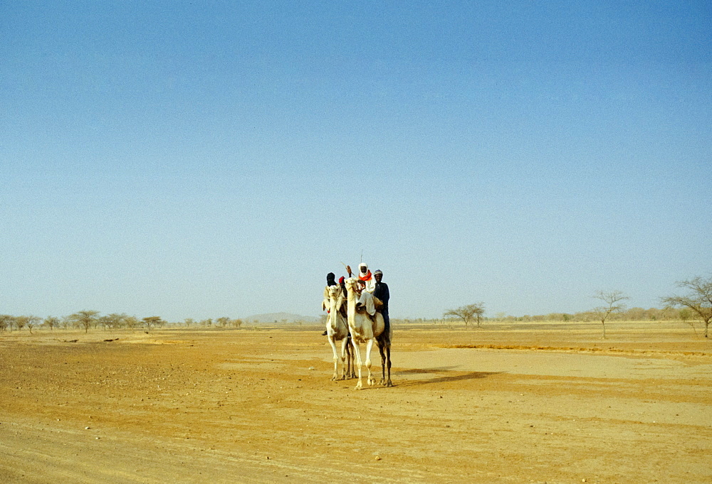 Touareg tribesmen in the Sahara Desert in Burkina Faso, formerly Upper Volta