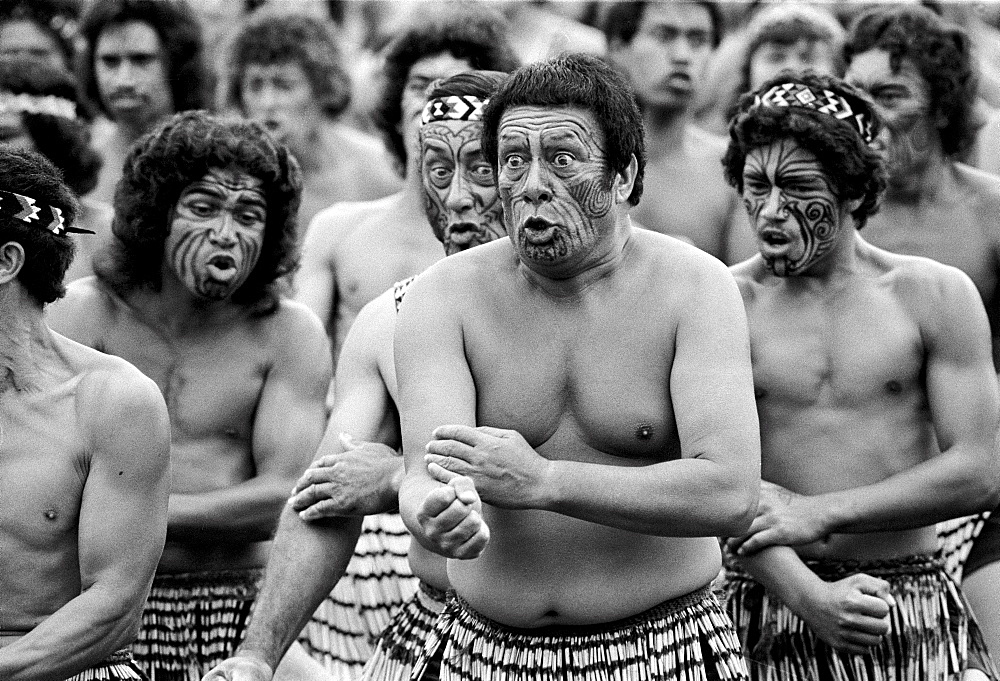 Traditional maori ceremony and war dance, New Zealand