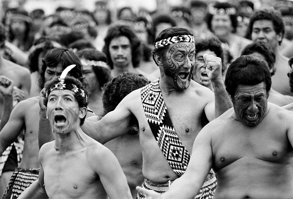 Traditional maori ceremony and war dance, New Zealand