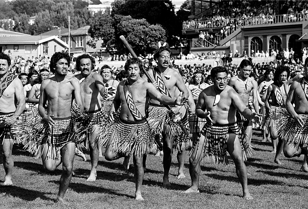 Traditional maori ceremony and war dance, New Zealand