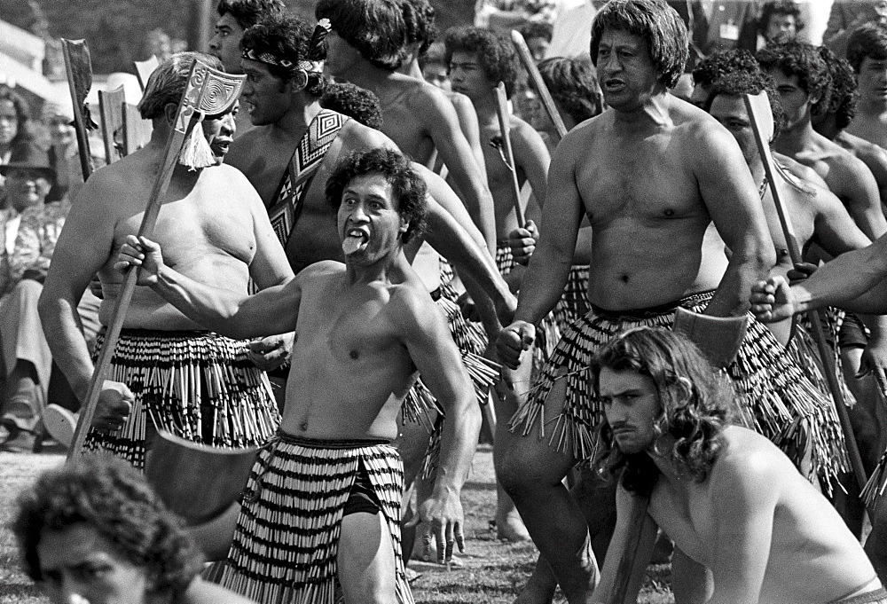 Traditional maori ceremony and war dance, New Zealand