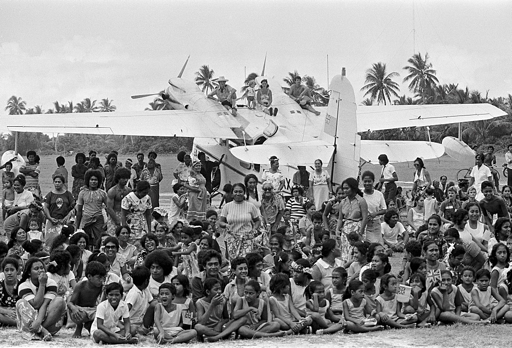 Local people at cultural event in Tuvalu, South Pacific