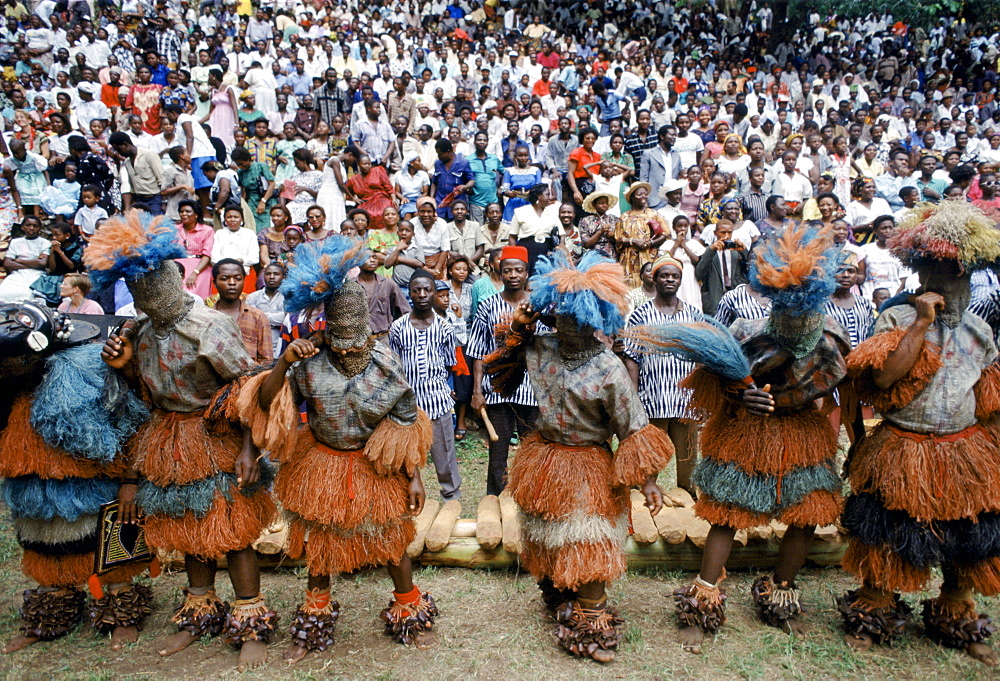 Local people at cultural festival in Bamenda, Cameroon, West Africa