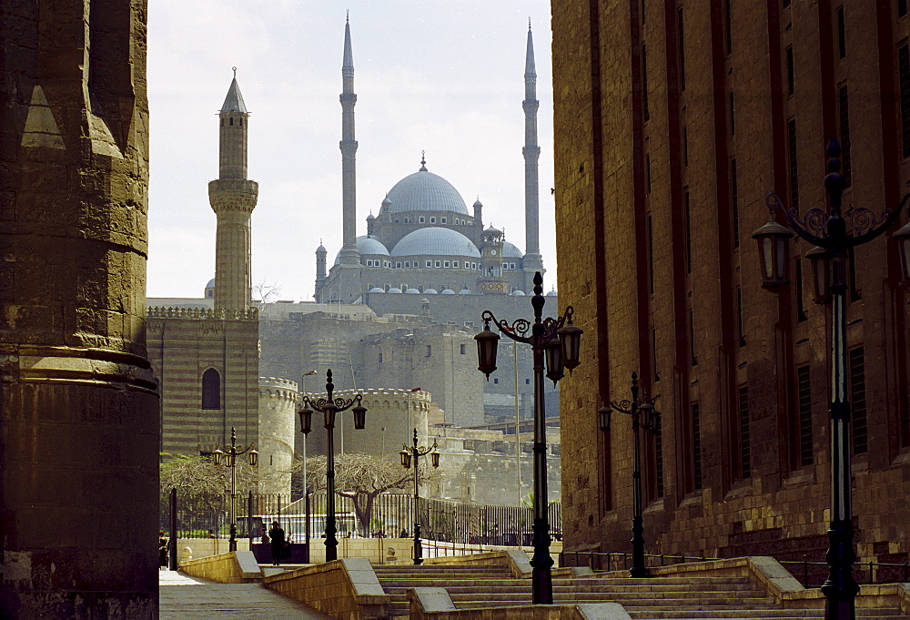 Ottoman-style Muhammad 'Ali Mosque, Alabaster Mosque, in Cairo, Egypt