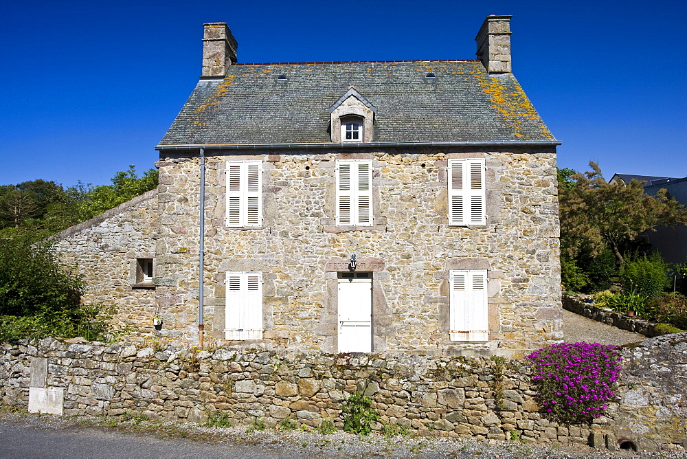 French house at St Germain Des Vaux in Normandy, France