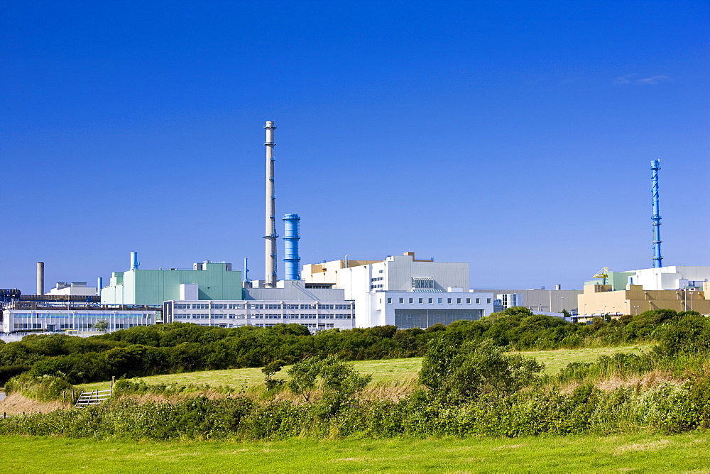 Nuclear waste reprocessing plant at Cap de la Hague in Normandy, France