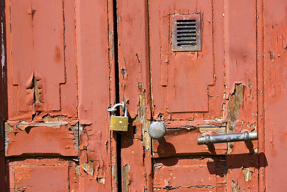 Door detail in Ballee, Normandy, France