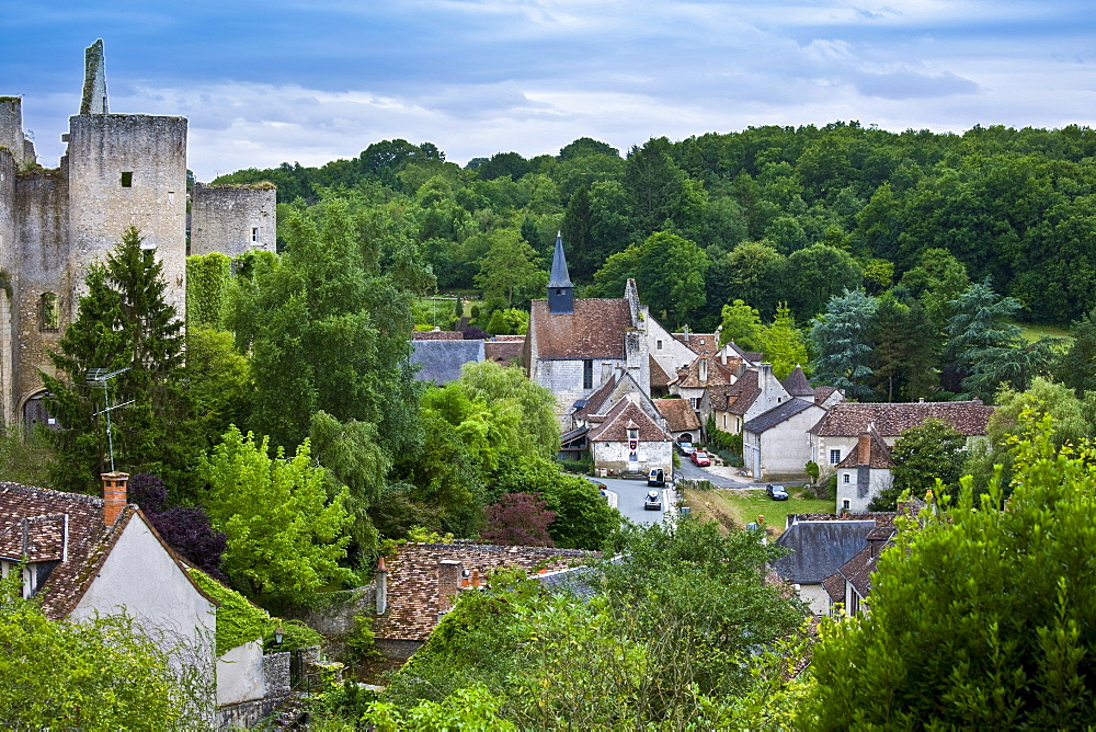 Traditional French village of Angles Sur L'Anglin, Vienne, near Poitiers, France