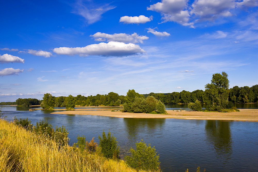 Picturesque River Loire at Candes St Martin, Loire Valley, France