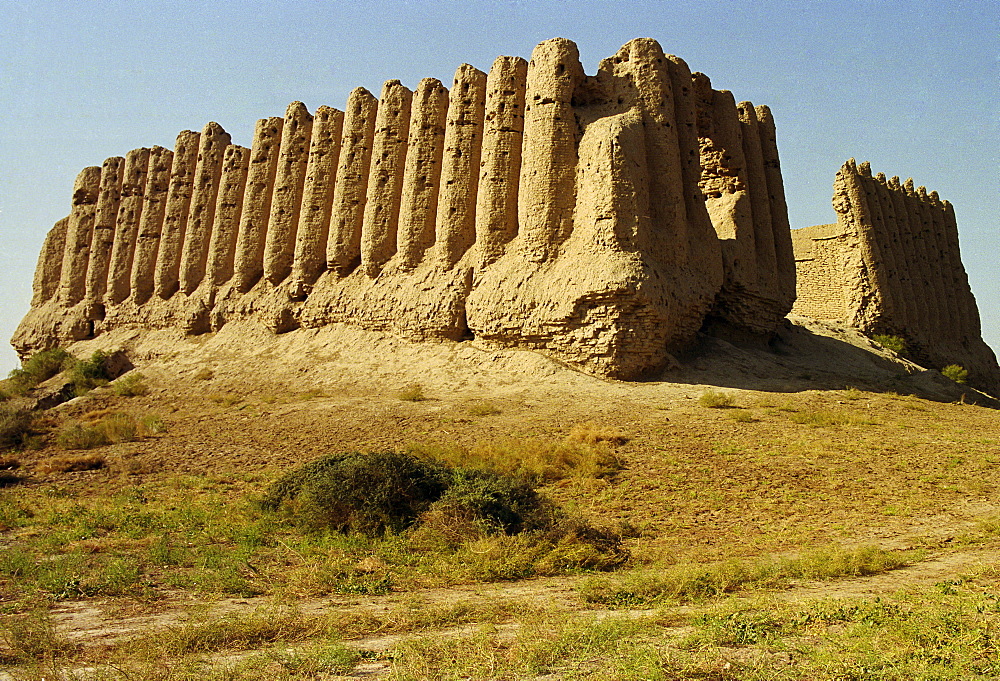 Ancient Fortress Castle of Great Kyz-kala at Merv listed by UNESCO as a World Heritage Site on the Silk Road in Central Asia