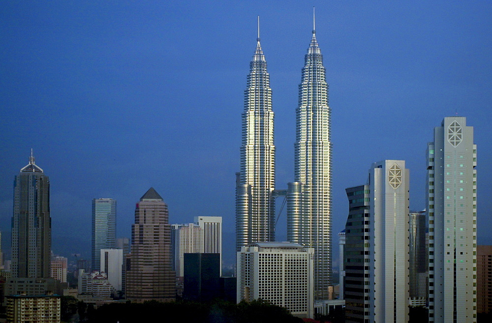 Petronas Towers in Kuala Lumpur, Malaysia