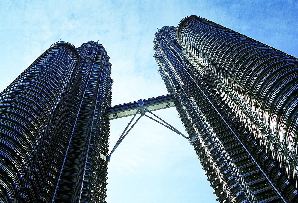 Detail of The Petronas Towers in Kuala Lumpur, Malaysia