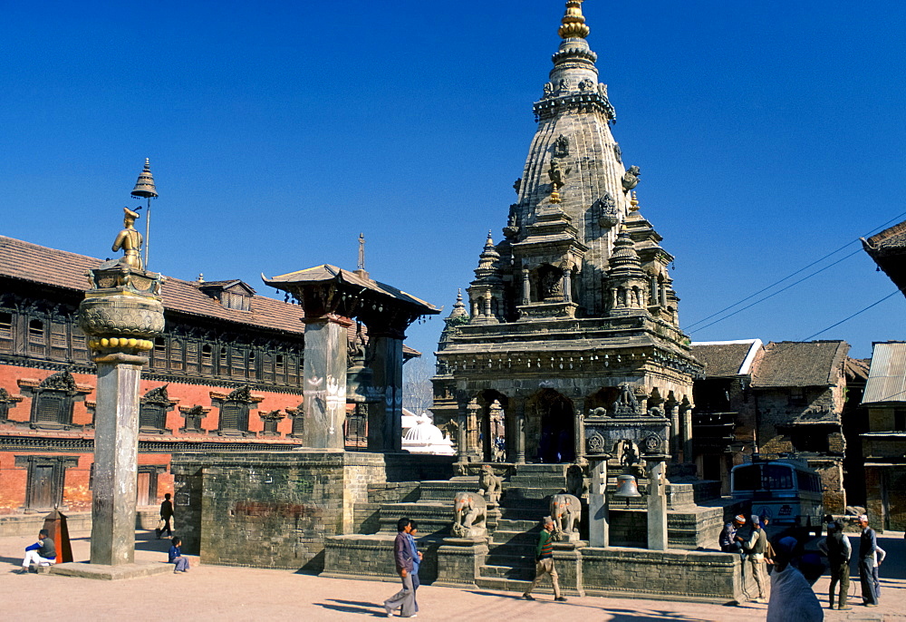 Darbar Square and Temple in Bhaktapur,Nepal