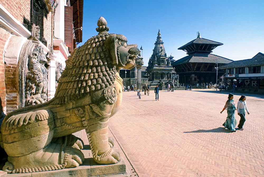 Darbar Square and Temple in Bhaktapur,Nepal