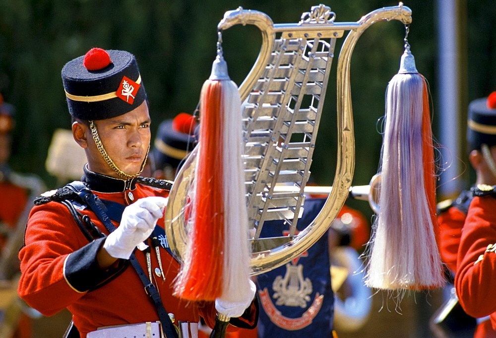 Nepalese Army band in Kathmandu, Nepal