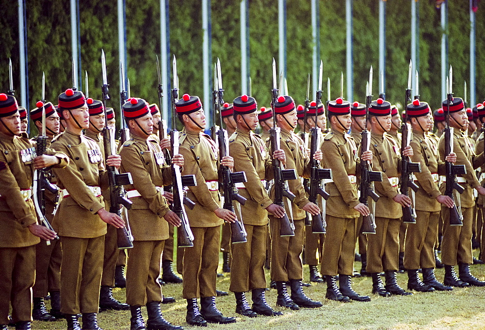 Military parade of Nepalese Army in Kathmandu, Nepal