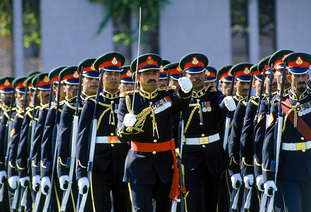 Military parade in Muscat in Oman, Middle East