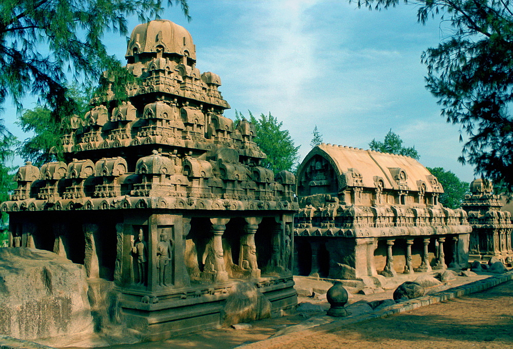 Temple complex at Mahabalipuram, India