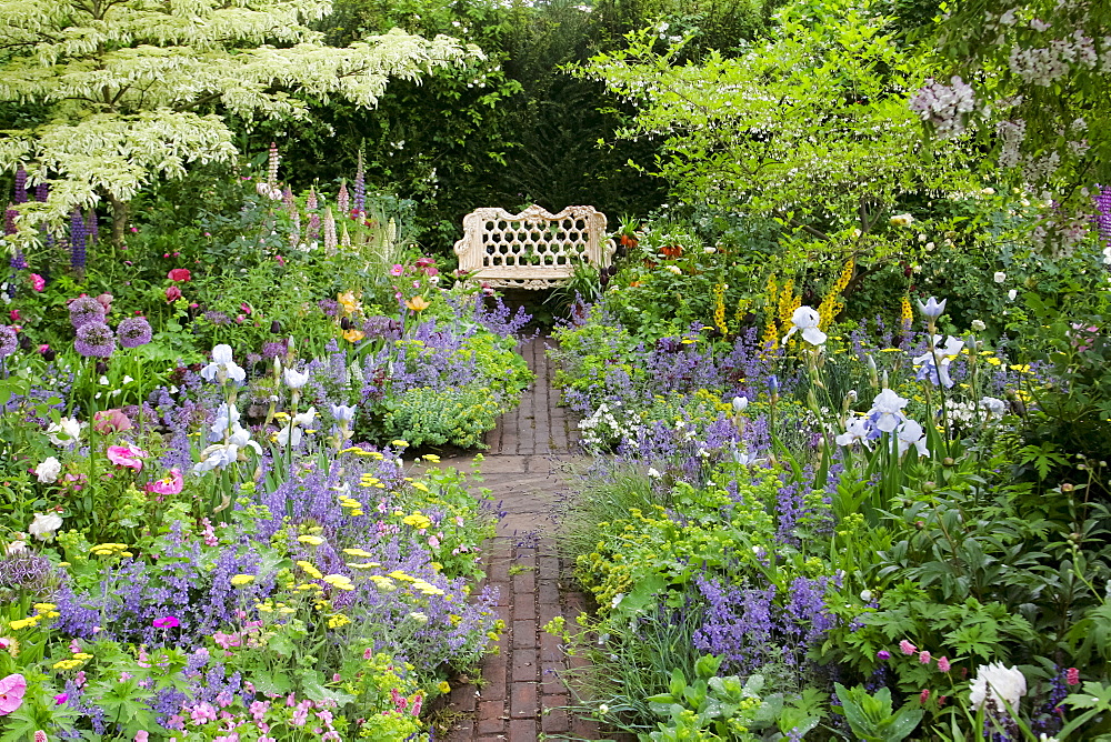 Garden exhibit at the annual Chelsea Flower Show in London