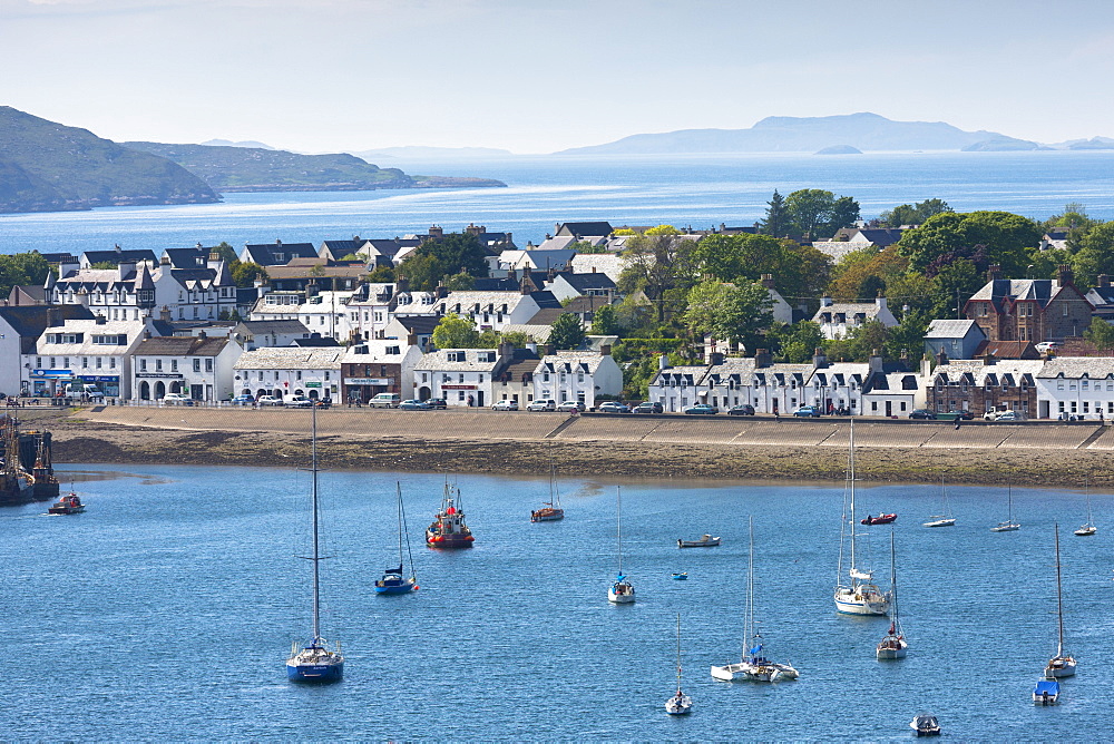 Popular town of Ullapool in Cromartyshire in the Scottish Highlands, Scotland, United Kingdom, Europe