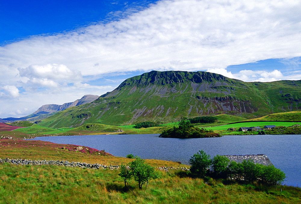 Cader Idris Mountain with lake in the foreground, Wales, United Kingdom