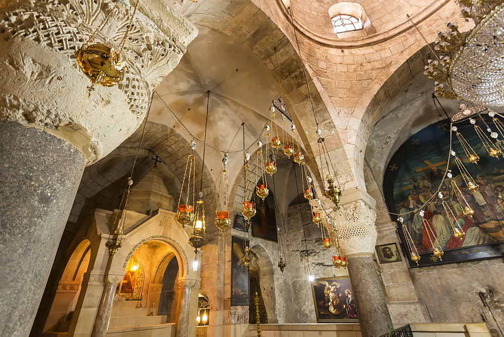 Chapel, Church of the Holy Sepulchre, Old City, Christian Quarter, Jerusalem, UNESCO World Heritage Site, Israel, Middle East