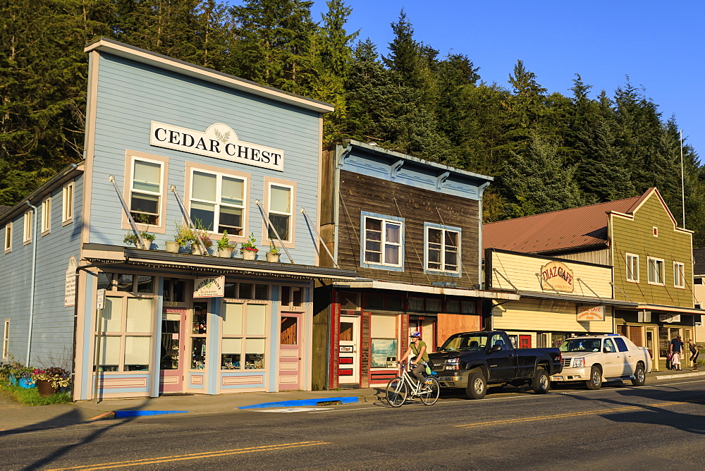 Stedman-Thomas National Historic District, beautiful summer evening, Ketchikan, Southern Panhandle, Southeast Alaska, United States of America, North America