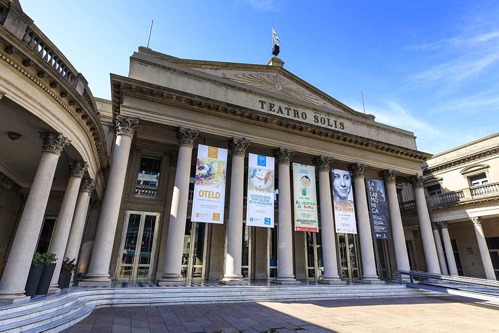 Teatro Solis, historic theatre built in 1856, Ciudad Vieja, Old Town, Montevideo, Uruguay, South America