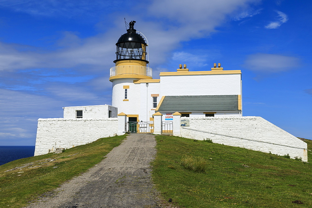 Stoer Head Stevenson Lighthouse, Summer, Stoer Peninsula, Lochinver, Sutherland, Scottish Highlands, Scotland, United Kingdom, Europe