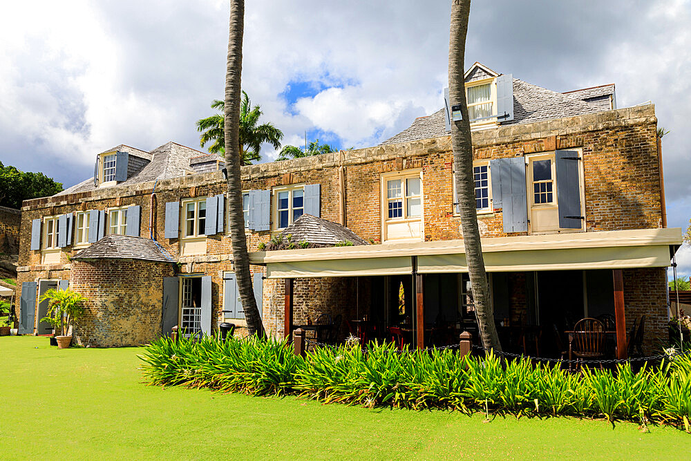 Nelson's Dockyard, Admiral's Inn hotel, historic restoration of Copper and Lumber Store, English Harbour, Antigua, Antigua and Barbuda, Leeward Islands, West Indies, Caribbean, Central America